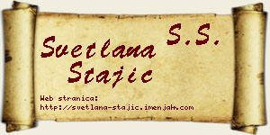 Svetlana Stajić vizit kartica